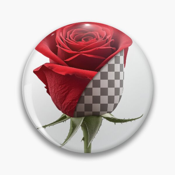 Item preview, Elegant Red Rose with Geometric Twist designed and sold by Wonderful Designs.