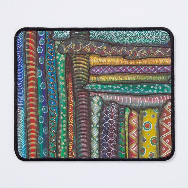 Item preview, Colorful Lines & Layers | Calm Abstract Handrawn Art designed and sold by ColorWander.