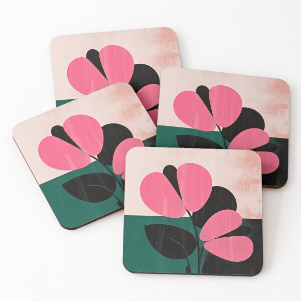 Artikelvorschau, Moderne rosa Blumenkomposition entworfen und verkauft von joycrysstudio.