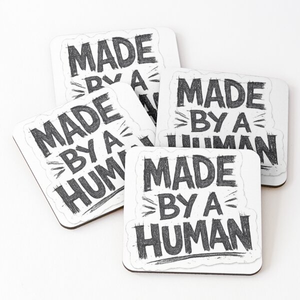 Item preview, Made By A Human – Hand Drawn Anti-AI Typography designed and sold by BoldLineDesign.