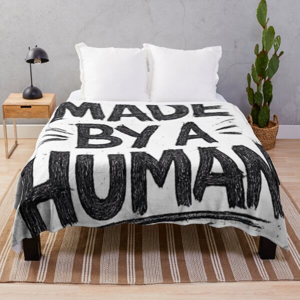 Item preview, Made By A Human – Hand Drawn Anti-AI Typography designed and sold by BoldLineDesign.