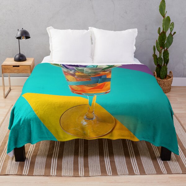 Item preview, Origami Blossom Cocktail – Modern Color Pop Still Life designed and sold by The-Art-End.