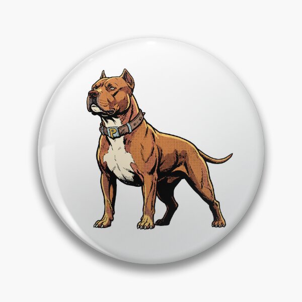 Item preview, Red Nose Black Pitbull Comic Style designed and sold by Luan Huynh.