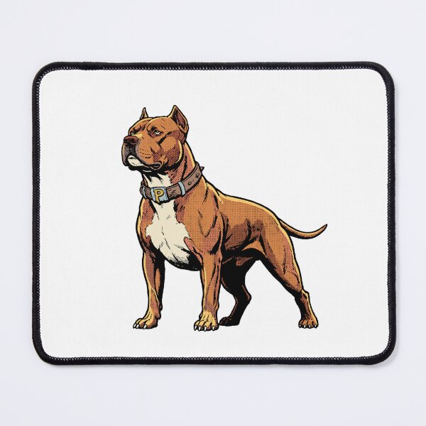 Item preview, Red Nose Black Pitbull Comic Style designed and sold by Luan Huynh.