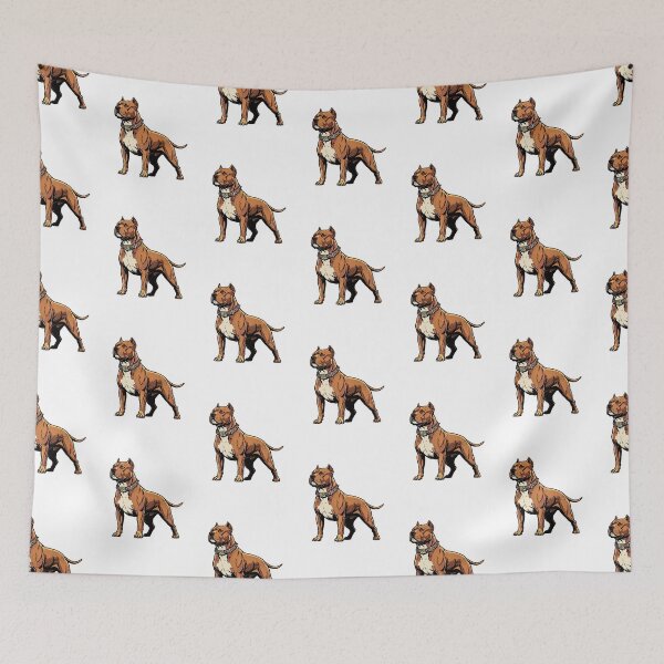Item preview, Red Nose Black Pitbull Comic Style designed and sold by Luan Huynh.