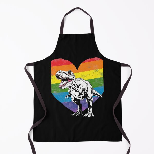 Item preview, Roar Dino Heart Dinosaur Gay Pride Rainbow Flag LGBT T-Rex designed and sold by joyouartArt.