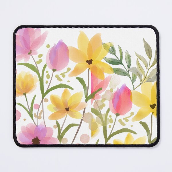 Item preview, Pastel Watercolor Wildflowers Illustration designed and sold by NilofaDesigns.