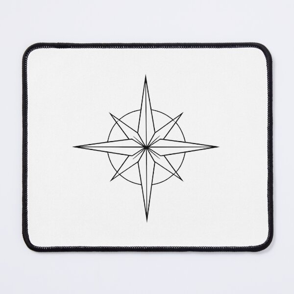 Item preview, Compass Star – Minimal Direction Symbol designed and sold by Napini.