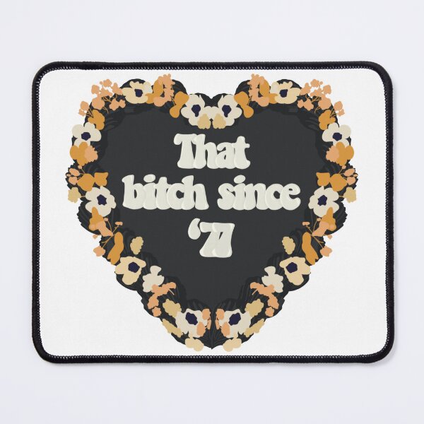 Item preview, That Bitch Since '77 Love Heart Birthday Cake designed and sold by FreeOrca.