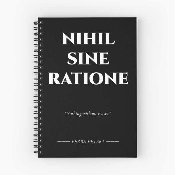 Item preview, Nihil Sine Ratione – Latin Quote on Reason designed and sold by BrushRushX.