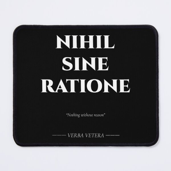 Item preview, Nihil Sine Ratione – Latin Quote on Reason designed and sold by BrushRushX.