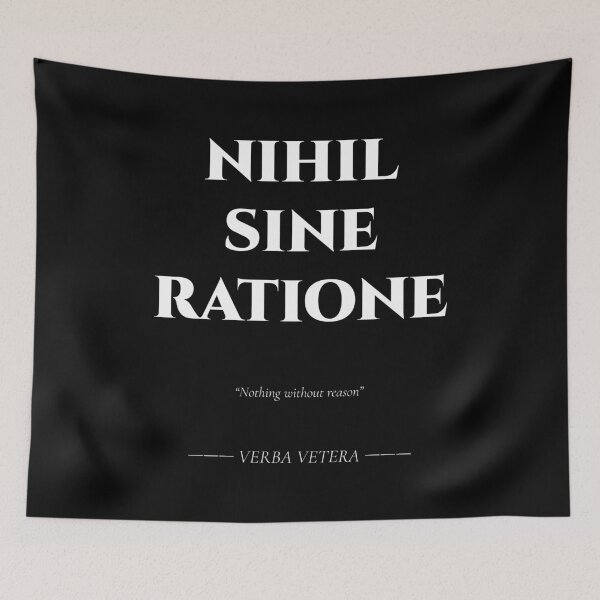 Item preview, Nihil Sine Ratione – Latin Quote on Reason designed and sold by BrushRushX.