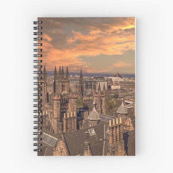 Item preview, Colourful Edinburgh Skyline at Sunset designed and sold by RJW Images.