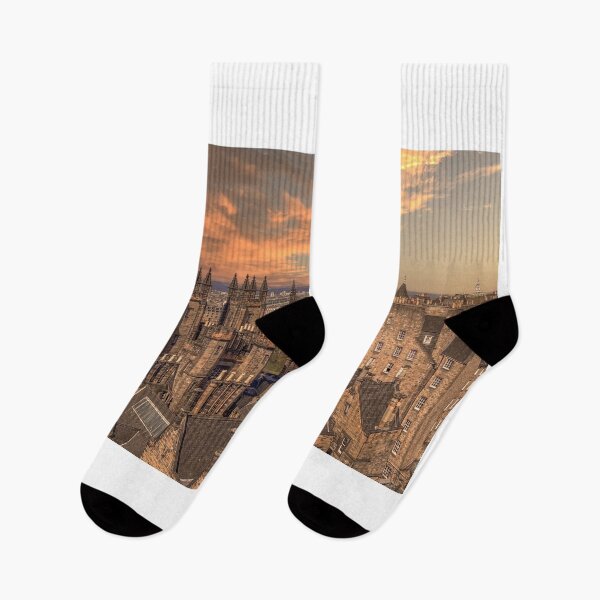Item preview, Colourful Edinburgh Skyline at Sunset designed and sold by RJW Images.
