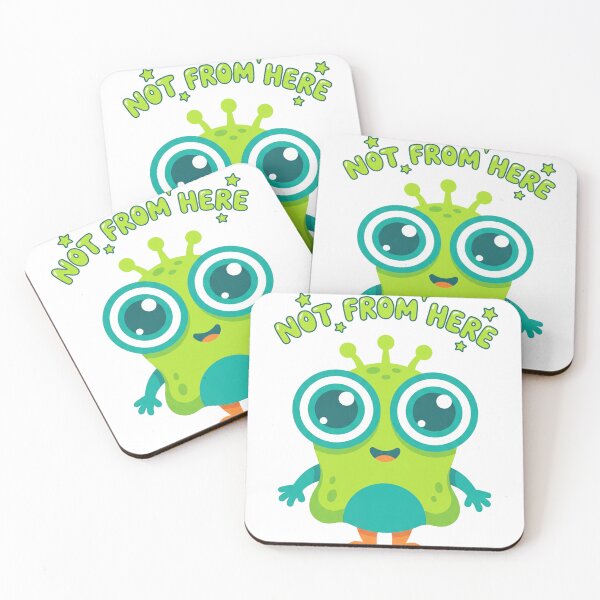 Item preview, Not From Here Cute Alien Space Funny designed and sold by Bambear.