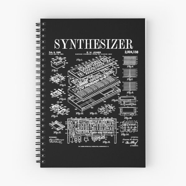 Item preview, Synthesizer Synth Electronic Music Producer Vintage Patent designed and sold by GrandeDuc.