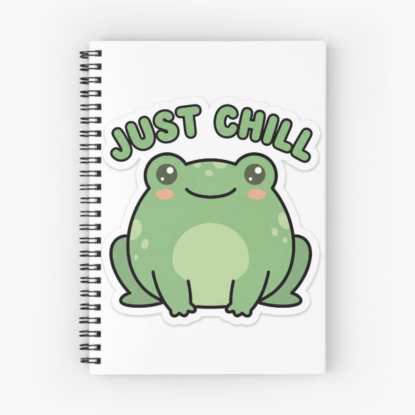 Item preview, Just Chill Cute Frog Cottagecore Aesthetic designed and sold by Bambear.