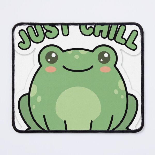 Item preview, Just Chill Cute Frog Cottagecore Aesthetic designed and sold by Bambear.