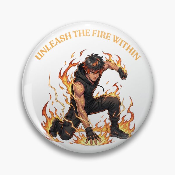 Artikelvorschau, Flammenkrieger – Entfessle die Feuerkraft (Anime-Design) entworfen und verkauft von novapixel25100.