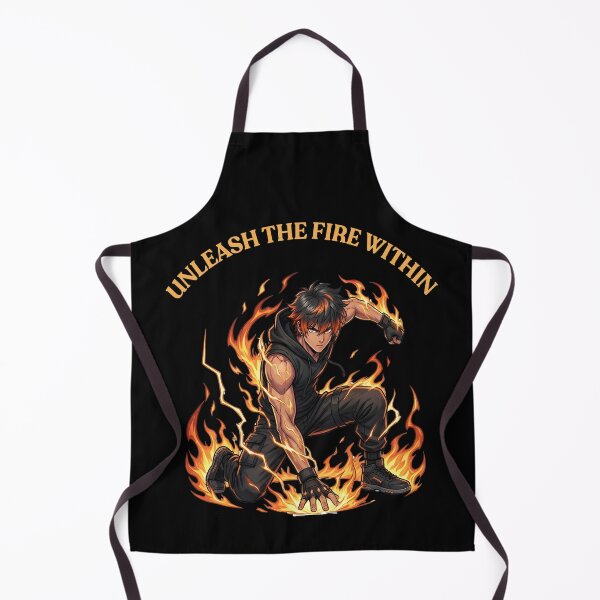 Item preview, Flame Warrior – Unleash the Fire Anime Power Design designed and sold by novapixel25100.