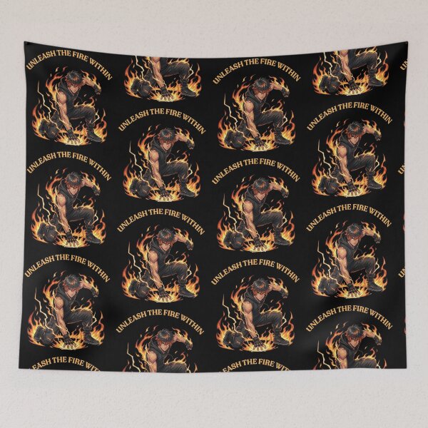 Item preview, Flame Warrior – Unleash the Fire Anime Power Design designed and sold by novapixel25100.