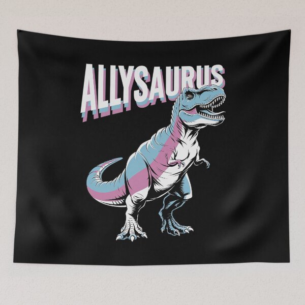 Item preview, Trans Ally Dinosaurs Allysaurus T Rex LGBTQIA+ Trans T-Rex  designed and sold by joyouartArt.