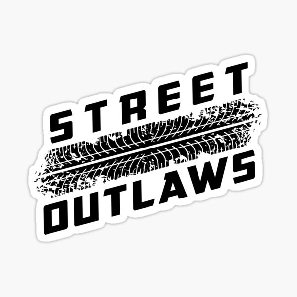 BUMP490 2 X Street Outlaw Stickers Various Colours Vinyl Decal 