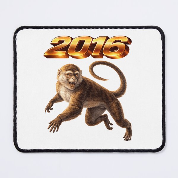 Item preview, 2016 Year of the Monkey Eastern Zodiac Intelligence Agility Clever Power Design designed and sold by AlexLineArt.