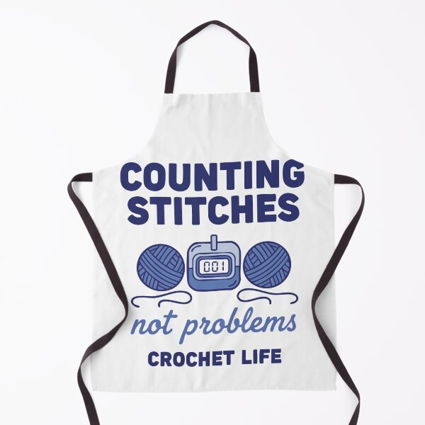 Item preview, Counting Stitches Not Problems Crochet Life designed and sold by LuminOrb.