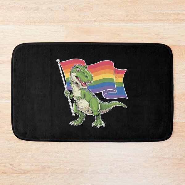 Item preview, T-Rex Dinosaur with Rainbow Pride Flag Humor  designed and sold by joyouartArt.