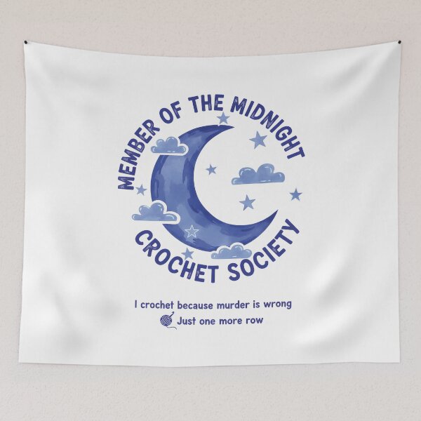 Item preview, Midnight Crochet Society I Crochet Because Murder designed and sold by LuminOrb.