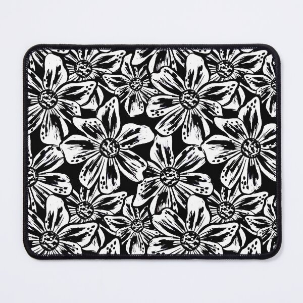 Item preview, Bold Painterly Florals - Monochrome Black and White designed and sold by thecolorbirdie.
