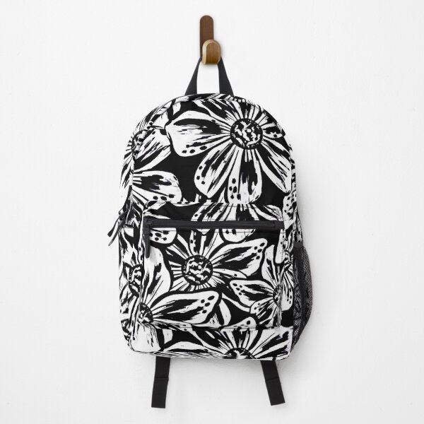 Item preview, Bold Painterly Florals - Monochrome Black and White designed and sold by thecolorbirdie.