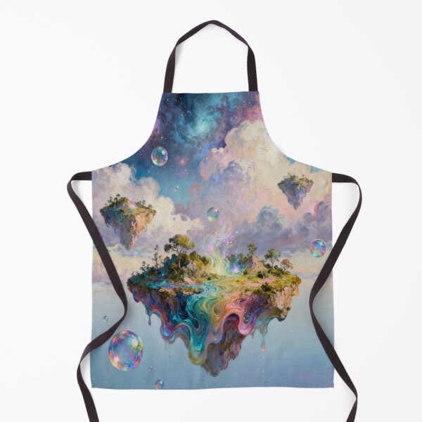 Artikelvorschau, Surreal floating islands in dreamy skies voller Nature Magic, cosmic clouds und Farbblasen entworfen und verkauft von FotoworldEdel.
