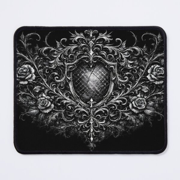 Item preview, Black Rose Crest – Ornate Gothic designed and sold by Mouraludia.