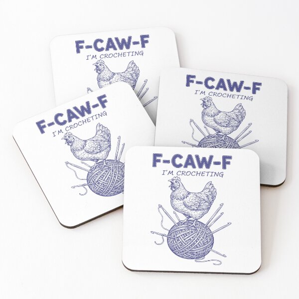 Item preview, Funny Crochet Lover F Caw F I'm Crocheting Yarn designed and sold by LuminOrb.