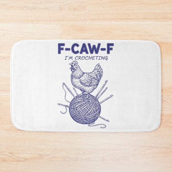 Item preview, Funny Crochet Lover F Caw F I'm Crocheting Yarn designed and sold by LuminOrb.