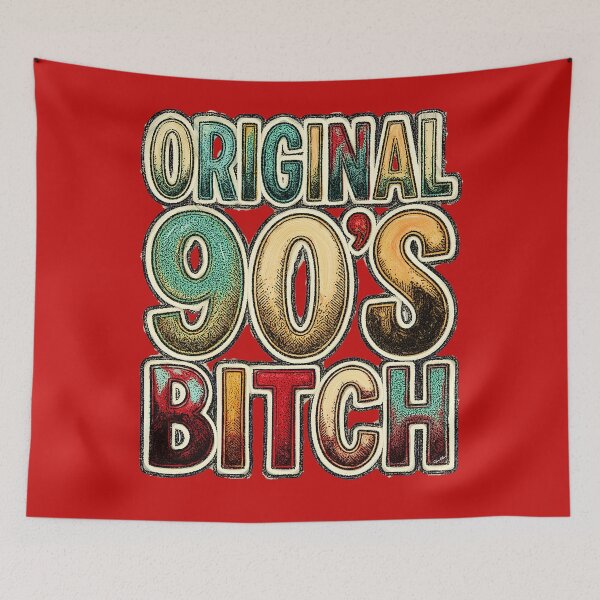 Item preview, Original 90's Bitch | Retro Grunge Typography Design designed and sold by Hen-C-Art.
