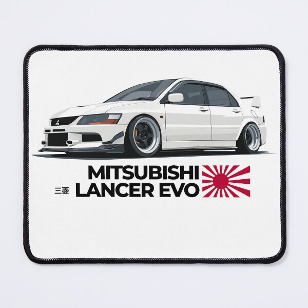 Item preview, Mitsubishi Lancer Evo 9 Minimal Flat Car Illustration designed and sold by Blitzcrew.Co.