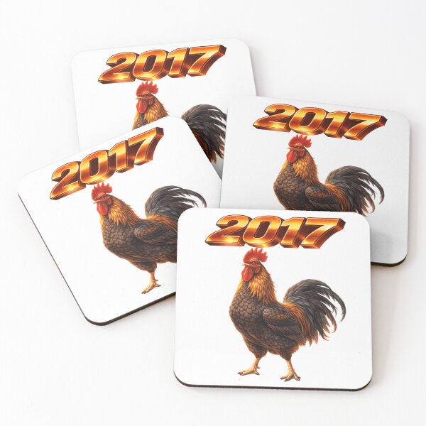 Item preview, 2017 Year of the Rooster Eastern Zodiac Confidence Precision Power Design designed and sold by AlexLineArt.