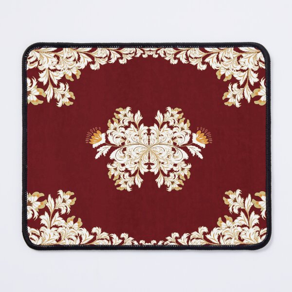 Item preview, Elegant red Persian rug pattern featuring intricate traditional floral and arabesque motifs. designed and sold by Line-Aura.