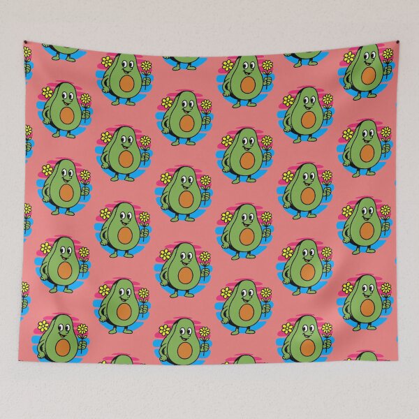 Item preview, Avocado with Sunflowers | A cute and colorful design with a natural and cheerful style designed and sold by AstronautMerch.