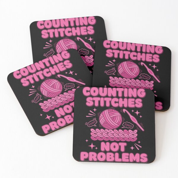 Item preview, Counting Stitches Not Problems Funny Crochet Lover designed and sold by LuminOrb.