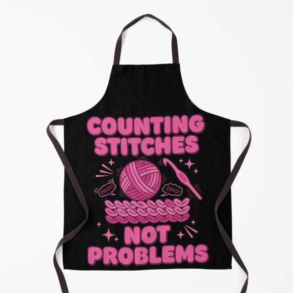 Item preview, Counting Stitches Not Problems Funny Crochet Lover designed and sold by LuminOrb.