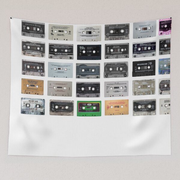 Item preview, Hip Hop Music - Original Cassette Print - Vintage Hip Hop - Rap Fan Gift designed and sold by Mr Mustard Prints.