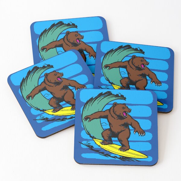 Item preview, Surfing Bear | Fun, summery beach-style design designed and sold by AstronautMerch.