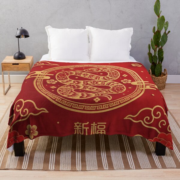 Item preview, Lunar New Year Snake T-Shirt | Chinese Zodiac Snake Paper Cut Art | Red and Gold Prosperity Tee designed and sold by ZyxDes.