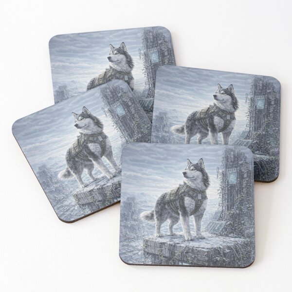 Item preview, Aquarius Dog Zodiac Art – Future Proof Astrology Illustration designed and sold by TroyTheTerrific.