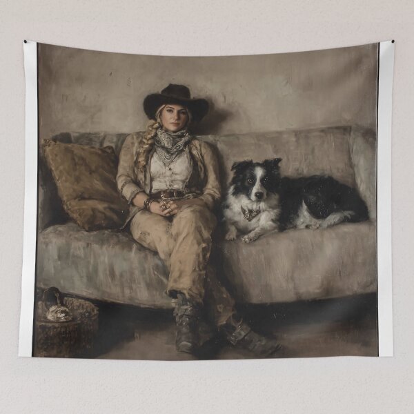 Item preview, Cowgirl and Her Faithful Dog designed and sold by lautir.