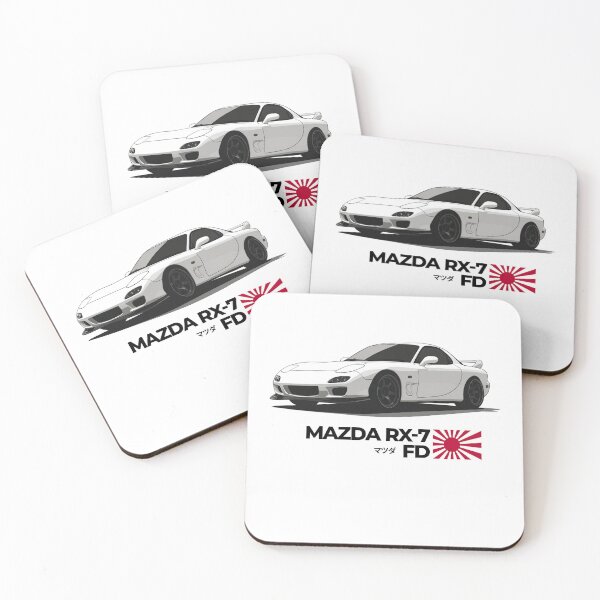 Item preview, Mazda RX-7 FD Minimal Flat Car Illustration designed and sold by Blitzcrew.Co.